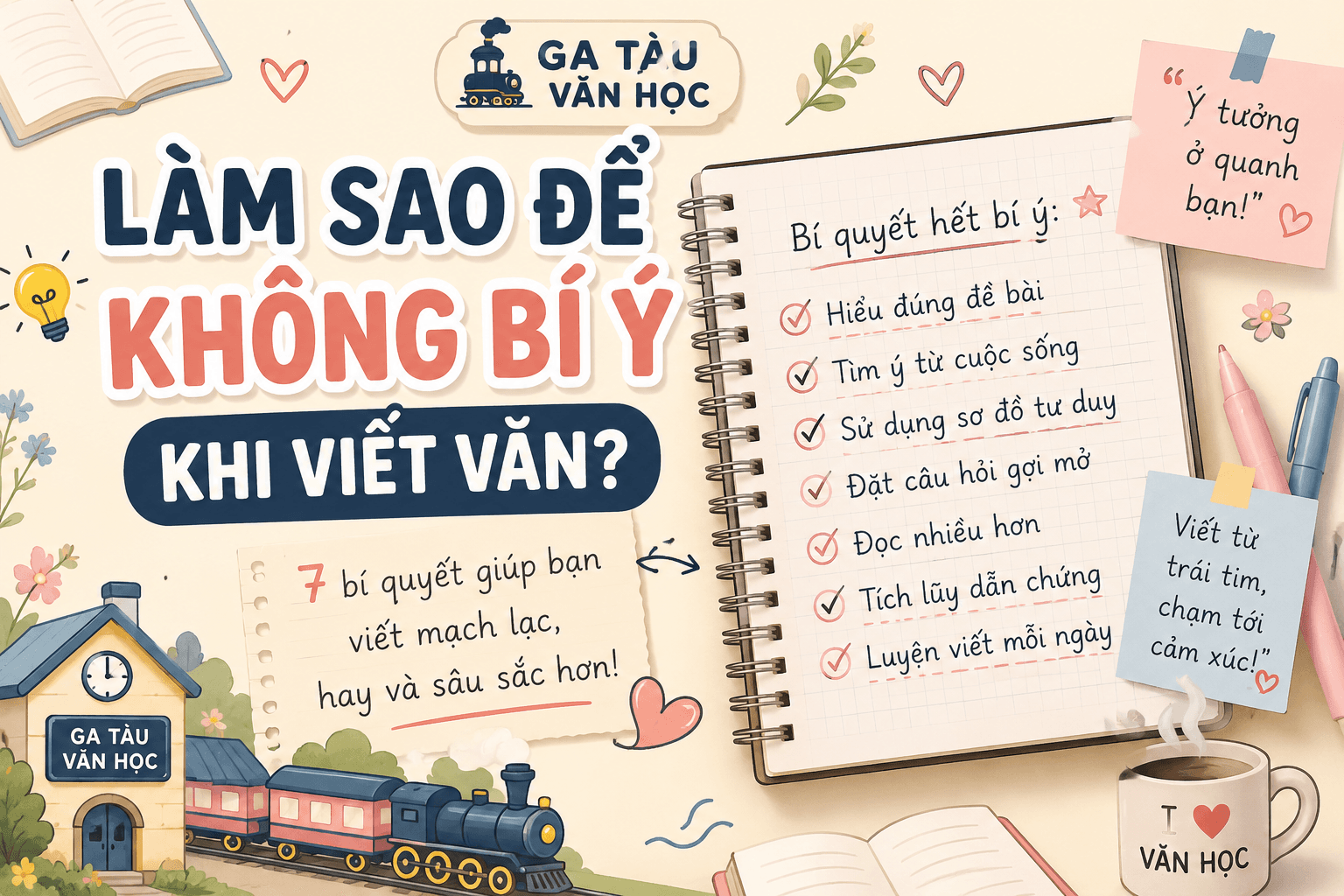 Làm Sao Để Không Bí Ý Khi Viết Văn? 7 Cách Tìm Ý Nhanh Và Hiệu Quả